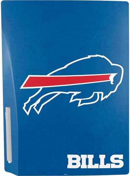 Skinit Decal Gaming Skin Compatible with PS5 Bundle - Officially Licensed NFL Buffalo Bills Distressed Design