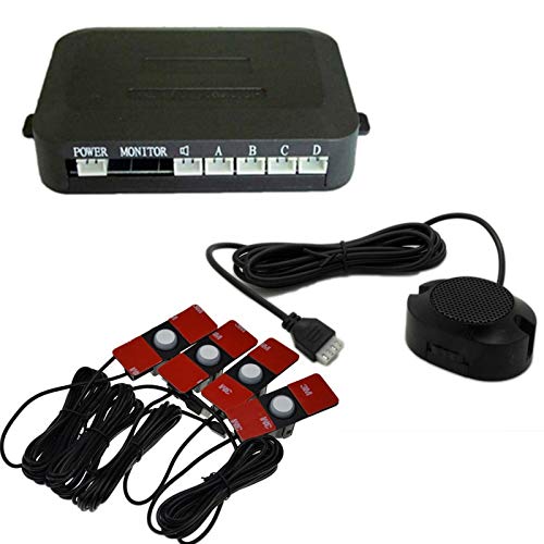 Soledi® Black Car Parking Sensors Parktronics 4 Black/Silver/White