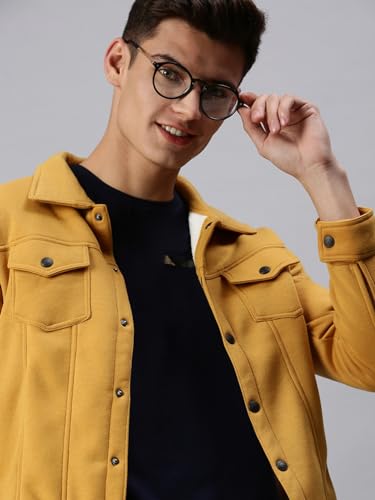 Image of SHOWOFFFF Men Solid Pullover Sweatshirt | High Neck Full Sleeves Cotton Sweatshirt's for Mens | Slim Fit Regular Length Sweatshirts for Men's