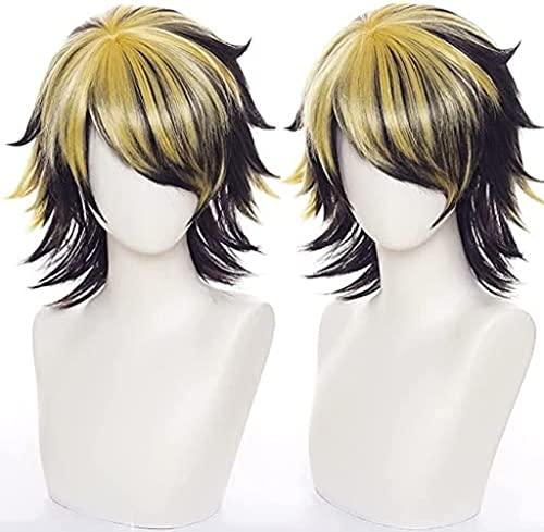 Ani · Lnc Kazutora Hanemiya Cosplay Perruque Chaleur Fibre Synthétique Cheveux + Perruque Gratuite Jeu de Rôle Hommes Cover
