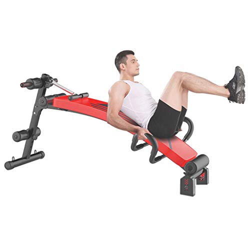 cobcob Weight Benchs,Adjustable hWorkout Bench Sit Up Incline Abs Benchs Foldable Utility Bench Multi-Functional Strength Training Fitness Workout Station for Home Gym Adjustable Height (Black)