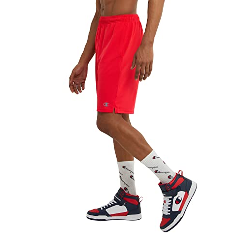 Champion Men's Sport Shorts, Standard Fit, 10 Inch Inseam, Lightweight Fabric, Moisture-Wicking, Available in Regular and Big & Tall, Scarlet, Large by Champion - Image 3