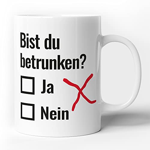 Tasse mit Spruch Frage Lustig Frech Böse Kaffee-Tasse Geschenk-Idee für Ihn Vatertag Büro Fototasse Alkohol Fun Cover