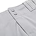 CHAMPRO Triple Crown Knicker Style Baseball Pants in Solid Color with Reinforced Sliding Areas, Gray, X-Small,Grey