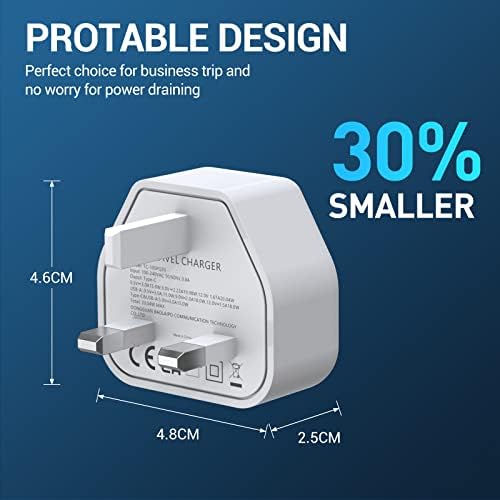 Avoalre iPhone Fast Charger Plug and Cable 20W USB C Charger Plug 2 Ports with A 2m USB C to Lightning Cable PD3.0 for iPhone 13 12 11 Pro Max Mini XR XS X SE 2020 8 Plus iPad Pro AirPods