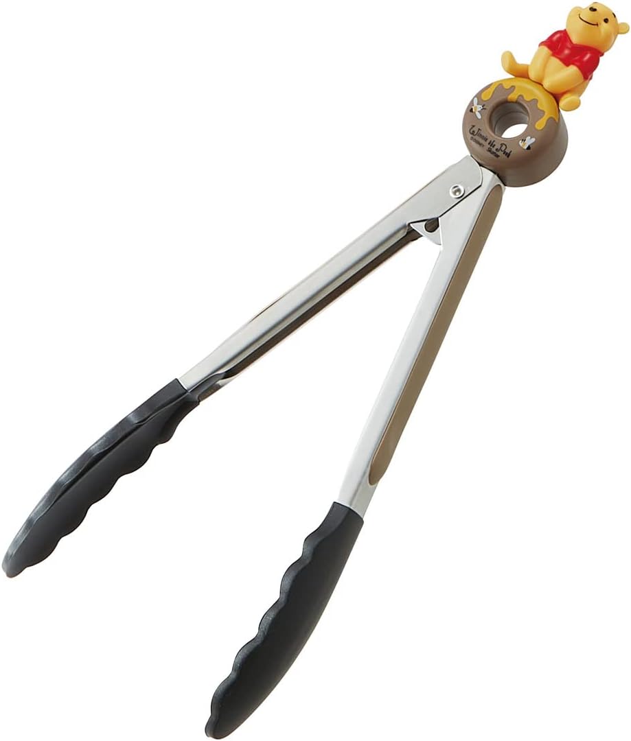 Skater KWTO1-A Silicone Tongs, Disney Winnie the Pooh