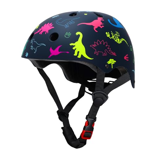 YOOXARMOR Fahrradhelm Kinder, Verstellbar Skaterhelm Reithelm Kinderhelm für 3-5-8 Jungen und...