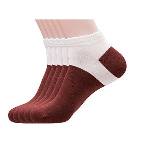 Mens Low Cut Socks Pearl-Fiber Decrease-Odor Moisture-Wicking Ankle Socks (5 Pack)