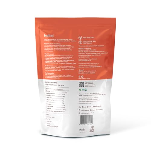Image of Pure & Sure Green /Raw Banana Flour (Atta) 500G | 100% Naturally Processed Kela ka Atta | Vegan & Gluten Free | Maintains Cholesterol & Blood Sugar | Baking Flour