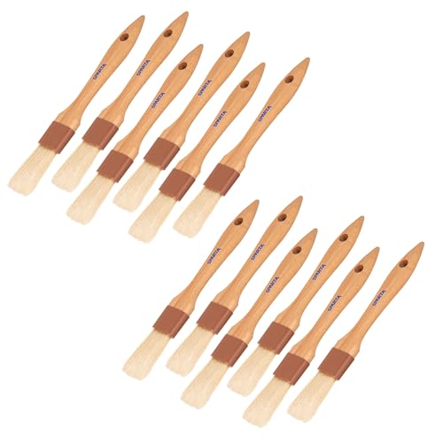 Image of SPARTA Kitchen Basting Brush - 4037200 Basting Brush for Cooking Flat Boar Bristle Brush, Hardwood Handle for Kitchens, Restaurants, Catering, High Heat Food Prep, 1in, Pack of 12