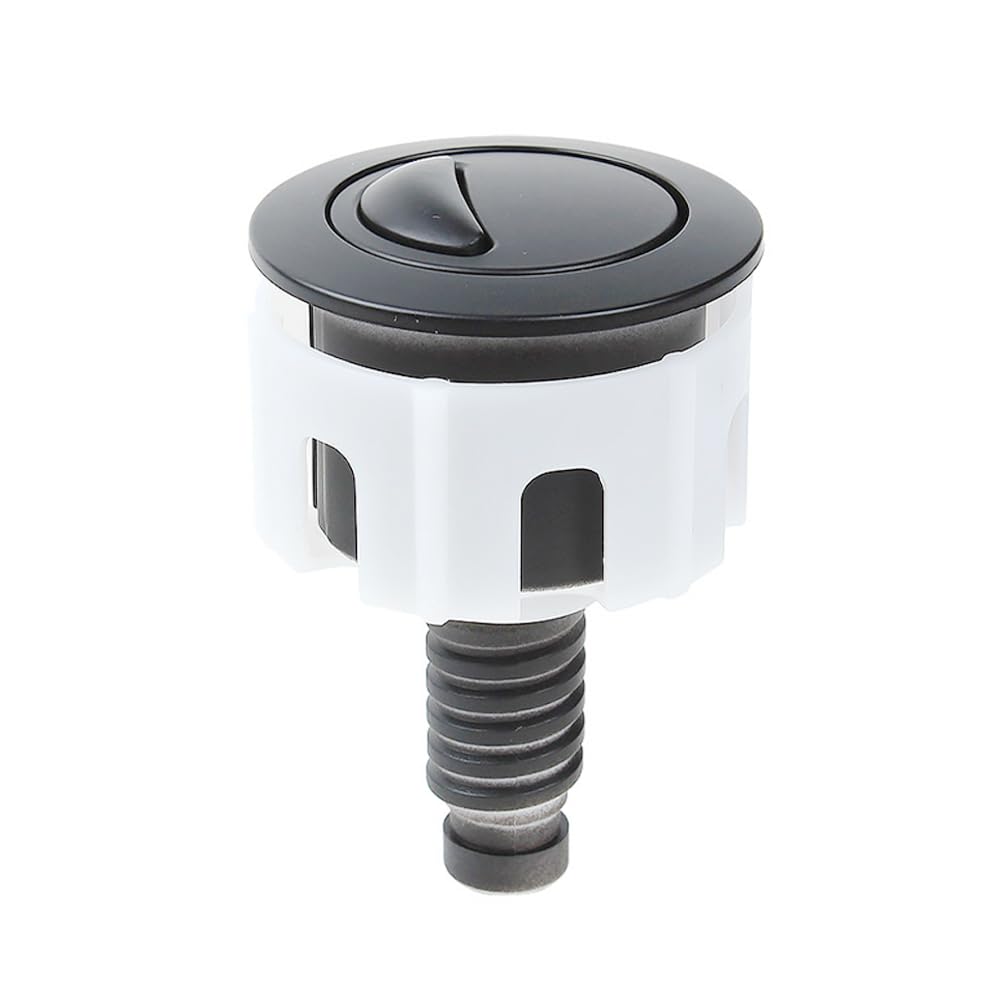 Toilet Flush Buttons Replacement Compatible Toilet Cistern Flush Parts Dual Flush Toilet Push Button (Black)