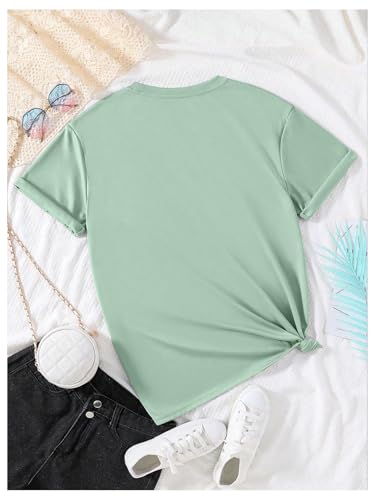 SOLY HUX Girl's Graphic Tees Cute Cartoon Print T Shirts Crew Neck Short Sleeve Summer Tops2