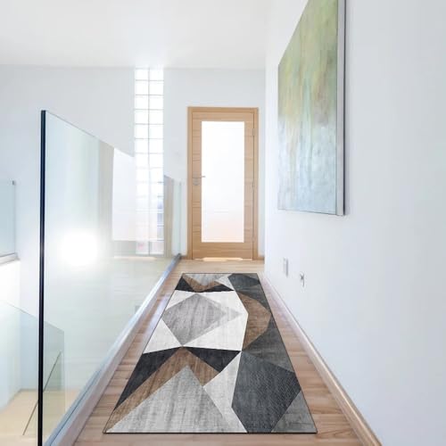 Alfombra de pasillo 100x250 cm antideslizante de retazos para dormitorio 6