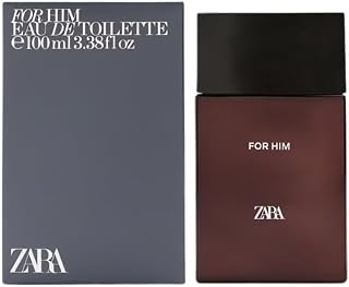 For Him Men's Fragrance EDT Eau de Toilette 100ml (3.4 fl oz) Bergamot, Cardamom & Sandalwood Notes Warm & Modern Eastern-Inspired Scent