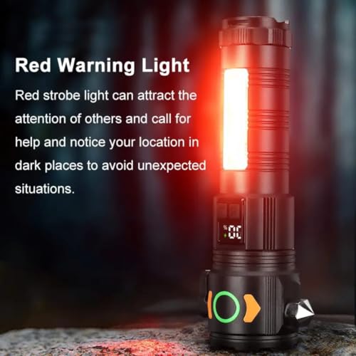 Image of COBA 2211 High Power Rechargeable LED Torch with 2km Range - Ultra Bright Flashlight with Zoom, Long Battery (3)