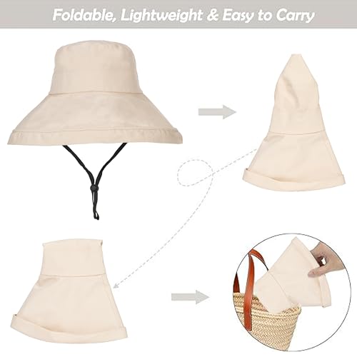 Sombrero de sol para mujer con ala ancha para verano miniatura 4