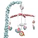 Mila Blue and Coral Floral and Birds Musical Mobile by Peanut Shell