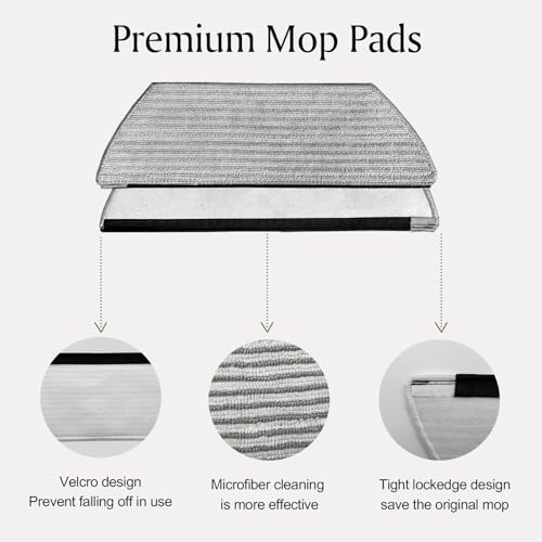 6-Pack Mop Pads Set for Shark AV2800ZE RV2820YE RV2820ZE AV2820S AV2820AE RV2800AE RV2800S by Generic - Image 6