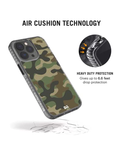 Image of DailyObjects Camouflage Stride 2.0 Case Cover for iPhone 13 Pro Max| Polycarbonate TPU Slim Back Cover | Anti Shock, Scratch Resistant | Sturdy Design | Full Body Protection | Wireless Charging