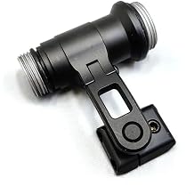 Helmet Mount for Tactical Scout Flashlight M300B M300C M300V Series for ARC Helmet Rail Intergrated Flashlight Mount Black