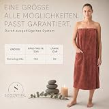 SIEGENTHAL Kilt do sauny dla kobiet, spódnica owijana do sauny, różowa