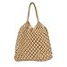 TENDYCOCO Umhängetasche Mesh Beach Bag Woven Cotton Hollow für Damen