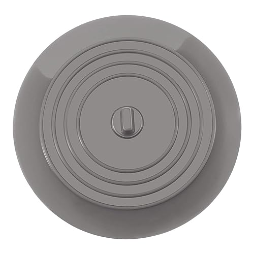 BESTYASH 1Pc Silicone Flat Drain Cover Round Leakage Tub Stopper for Kitchen Bathroom Laundry Easy to Clean Soft Silicone Adsorbs to Surfaces