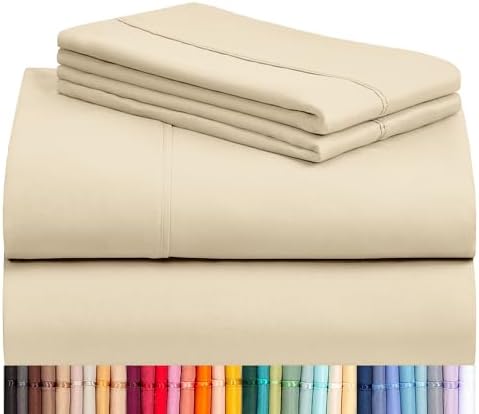 LuxClub Queen Size Sheet Set In Baby Pink - Breathable Bedding - View #7