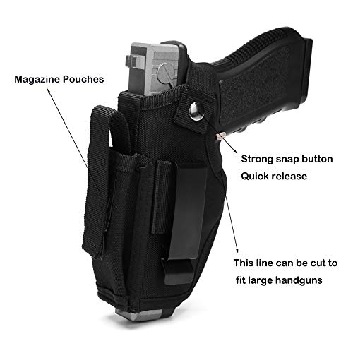 Fomissky Concealed Carry Holster, Universal Waistband Gun Holster for Men Women, Airsoft Pistol Holster Gun Accessories