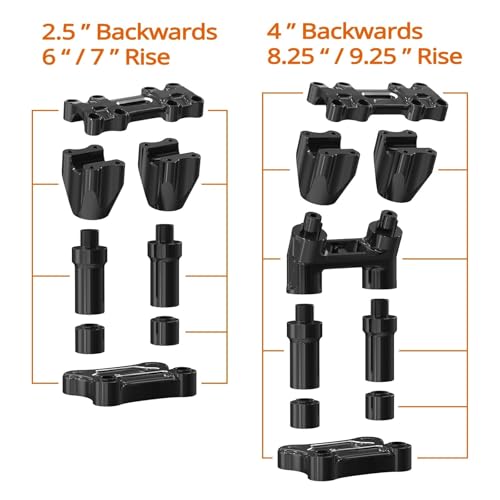 Adaptateur guidon 4 pouces contre le mal de dos en Harley Ultra Limited - 7