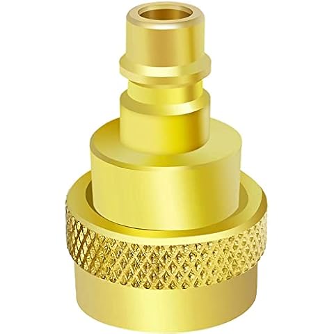 Boltigen R1234yf to R134a Adapter, R1234YF Low Side Quick Adapter, R134a Quick Coupler to R1234yf for Car Air-Conditioning AC Charging Cover