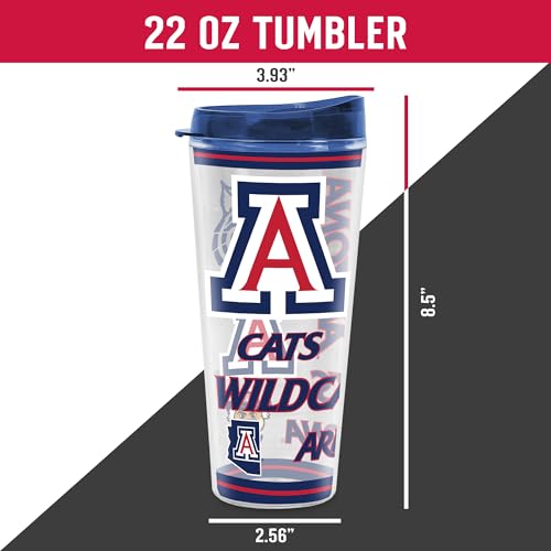 Image of Rico Industries NCAA College Double Wall Mayhem 16oz Or 20oz Tritan Tumbler W Lid
