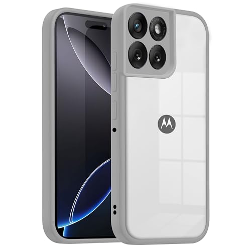 V-TAN Store V-TAN Motorola Edge 60 Fusion Clear Case Gray - Image 2