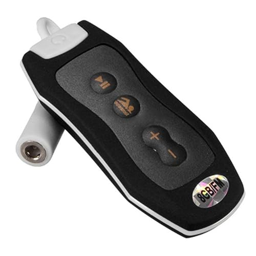 NONDK Reproductor de MP3 con Clip IPX8 Resistente Al Agua Radio FM Sonido EstéReo NatacióN Buceo Surf Ciclismo Deporte Reproductor de MúSica con FM(B)