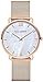 PAUL HEWITT Reloj de muñeca para Mujer en Acero Inoxidable Miss Ocean Pearl - Reloj de Pulsera de Acero Inoxidable en Oro Rosa, Reloj de muñeca para Mujer con Esfera perlada