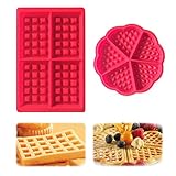 Amplio uso: perfecto para hacer pasteles, pan, mousse, gelatina, chocolate, gofres y muchos más. Apto para microondas, horno, congelador y lavavajillas.