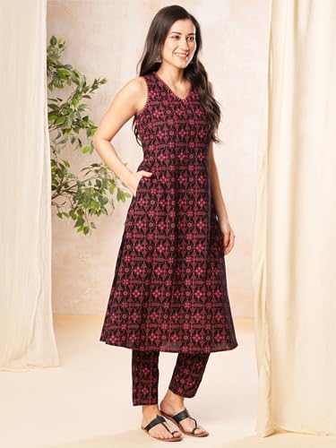 Image of Globus Women Kurta Set (3641109001 White S)