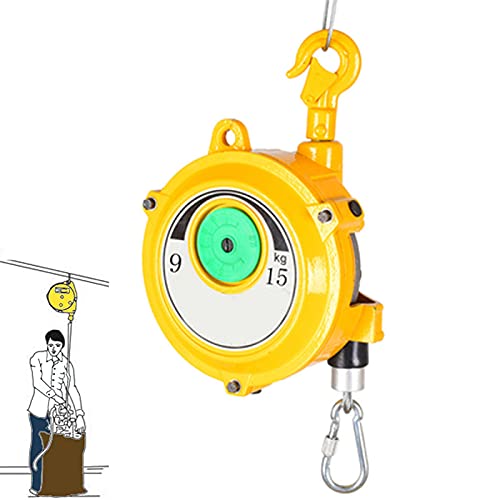 RSHJD Spring Balancer Retráctil, Balanceador de Resorte de Torre con Autobloqueo Herramienta de Mano para Ingeniería, Tensor de Resorte Industria, 9-15kg/15-22kg/22-30kg Cover