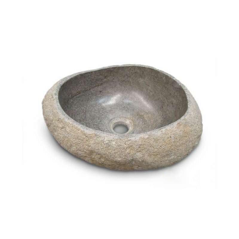 ELEGANZA NATURALE: Il lavello da appoggio Ocean Line offre un fascino naturale incomparabile grazie alla sua realizzazione in vera pietra di fiume. La sua estetica unica apporta un tocco di eleganza e carattere al tuo bagno, creando uno spazio di relax e benessere.