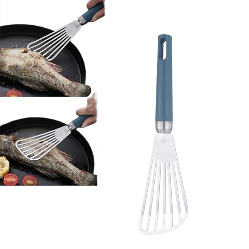Tresady ステンレス フライ返し ターナー フライパン返し ?? 耐熱 卵焼き 餃子 魚 玉子焼き お好み焼き バーベキュー ステーキ キッチン用品 調理器具 滑り止め やけど防止 25.2*7.2cm
