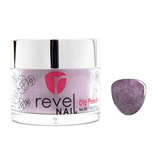 Revel Nail Dip Powder | for Manicures | Nail Polish Alternative | Non-Toxic & Odor-Free | Crack & Chip Resistant | Can Last Up to 8 Weeks | 1oz Jar | Shimmer | Modest