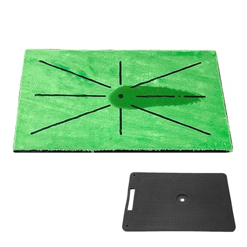 Tapis de golf d'entraînement avec analyse de swing et base antidérapante