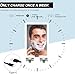 Heated Shower Mirror Fogless for Shaving, Lighted Fog Free Shaving Mirror for Shower, Rechargeable Anti-Fog Shower Mirror with LED Light, 8X5.5inch, Adjust Brightness, with 2 Razor Holders