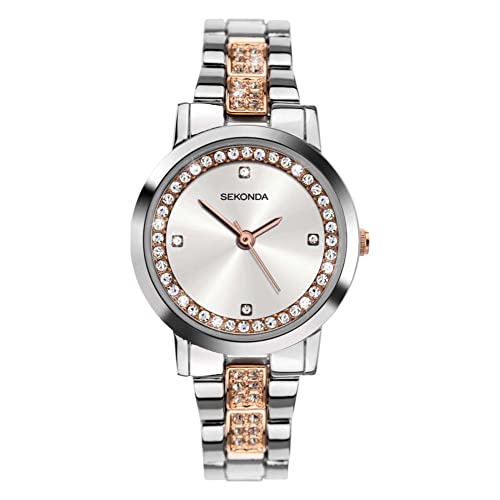 Sekonda 2707 Montre Femme élégante avec bracelet en acier