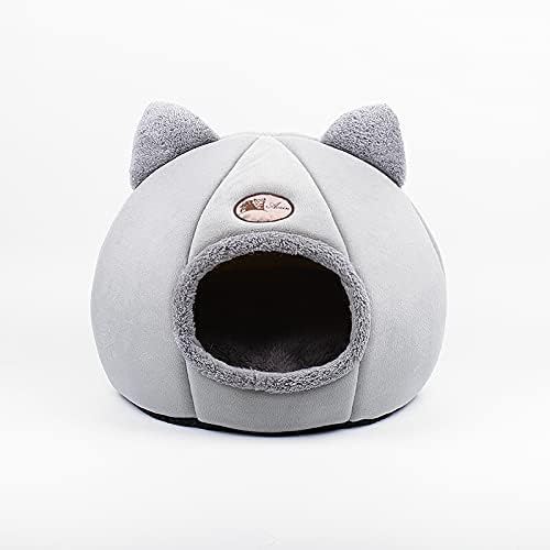 PADEN Pet Beds for Cats Anti-Slip & Water-Resistant Bottom Calming Cat Bed Pet Bed Cat Cave（14”x14”x16“）