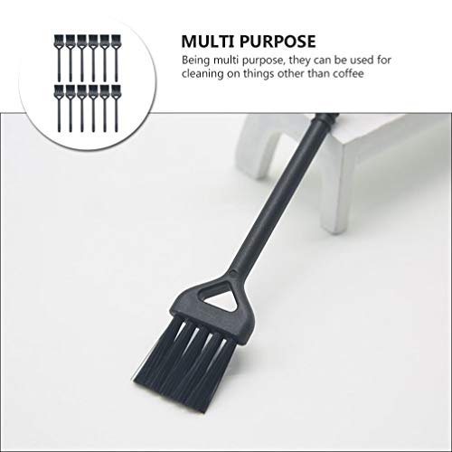 PIXNOR Mini escova de limpeza, 20 peças de plástico para moedor de café, escova de barbear, acessóri