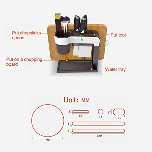 Baril baguettes cage porte-couverts en acier inoxydable brossé durable