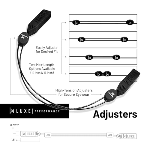 Image of Glasses Strap- Eyewear Retainer, Sunglasses Strap, Eyeglasses Strap, Adjustable Cable Straps, Glasses Holder