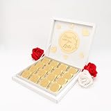 Valentinstagsgeschenk 16X/24X/32X Unendliches Herz Liebesdesign für Verlobungs | Bedeutungsvolle Erinnerungs-Schokolade für den Hochzeit, Glasbearbeitung | Personalisierbar, Halal, Geschenkverpackung