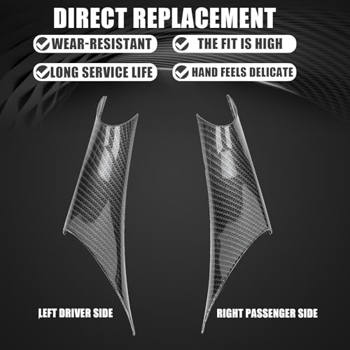 WEILEITE Front Interior Inside Door Pull Handle Grab Cover For BMW 320 328 330 335 M3 3 Series F30/F31/F34/F80 2012-2018 418 420 428 430 435 M4 Series F32/F32 33/F33 6 /F82/F82/F8 3 2014-2017